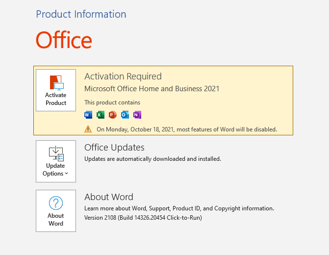 Download Microsoft Office Home and Business 2021